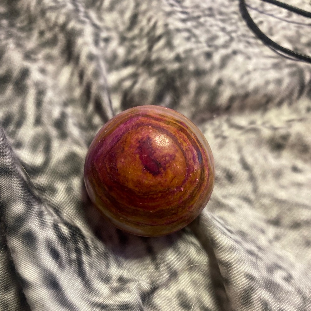 Colorful Stone Sphere - Picture 2 of 2